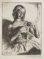Lot 55 - Gerald Leslie Brockhurst RA (1890-1978)
'NADEJDA'
Etching
