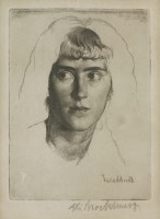Lot 59 - Gerald Leslie Brockhurst RA (1890-1978)
'PHEMIE'
Etching