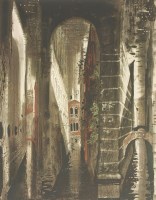 Lot 46 - John Piper CH (1903-1992)
'DEATH IN VENICE 1' (Levinson 225)
Screenprint in colours