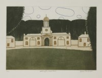 Lot 63 - Julian Trevelyan RA (1910-1988)
'WALLINGTON CLOCK TOWER'
Etching with aquatint in colours