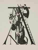 Lot 69 - Eric Gill (1882-1940)
'THE DEPOSITION' FOR 'THE FOUR GOSPELS'
Wood engraving