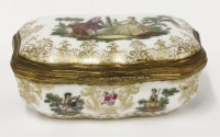 Lot 63 - A porcelain Patch Box