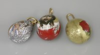 Lot 42 - Three Russian egg charms
