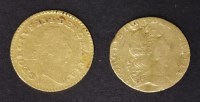 Lot 145 - George III quarter guinea 1762