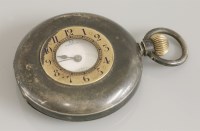 Lot 15 - An Omega half hunter pocket watch