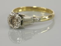 Lot 102 - A single stone diamond ring