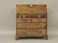 Lot 622 - A Georgian bureau (distressed)