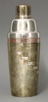 Lot 183 - A silver-plated cocktail shaker