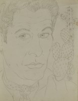 Lot 219 - Tom Wright (1921-1992)
SELF PORTRAIT WITH CACTUS