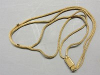 Lot 12 - A two row fox tail chain