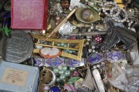 Lot 81 - A tin of various costume jewellery