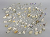 Lot 107 - A collection of silver souvenir spoons