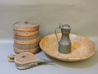 Lot 338 - A large sycamore dairy bowl