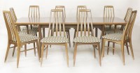 Lot 655 - A Danish rosewood dining table