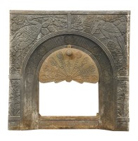 Lot 72 - A Victorian cast iron fire surround