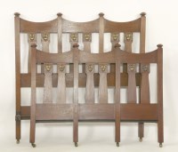 Lot 96 - An Arts & Crafts oak bed
