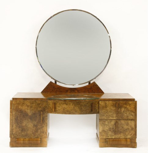 Lot 142 - An Art Deco walnut dressing table