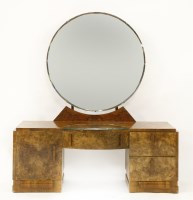 Lot 142 - An Art Deco walnut dressing table
