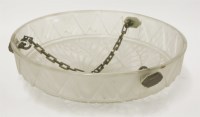 Lot 139 - An Art Deco frosted glass plafonnier