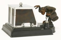 Lot 167 - An Art Deco cigarette dispenser and strike lighter