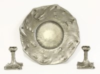 Lot 67 - A Swedish pewter dish