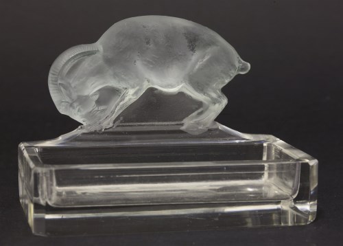 Lot 115 - A Lalique 'Chevre' dish