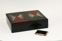 Lot 136 - A French lacquered cigar box