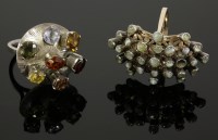 Lot 25 - A gold and silver chrysoberyl cat's eye ring