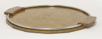 Lot 216 - An Art Deco-style burr walnut tray