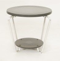 Lot 210 - A two-tier Bakelite occasional table