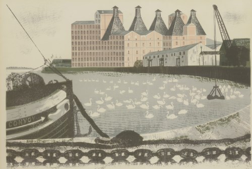 Lot 251 - David Gentleman (b.1930)
MISTLEY QUAY
Lithograph