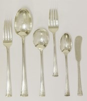 Lot 23 - An American metalwares serenity pattern part flatware service
