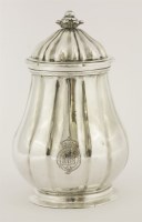 Lot 1 - An 18th century Maltese silver jar and cover
