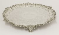 Lot 179 - A Victorian silver salver