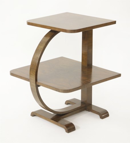 Lot 207 - An Art Deco two-tier lamp table