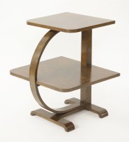 Lot 207 - An Art Deco two-tier lamp table