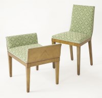 Lot 208 - An Art Deco bedroom chair and matching stool