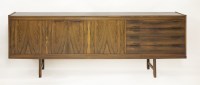 Lot 593 - A rosewood sideboard