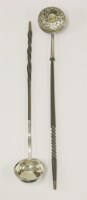 Lot 157 - A George II silver punch ladle