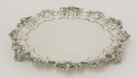 Lot 193 - An Edwardian silver salver