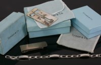 Lot 17 - A sterling silver Tiffany bracelet