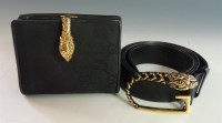 Lot 380 - A Gucci double 'G' monogrammed canvas wallet