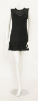 Lot 269 - A Dolce & Gabbana black open weave and silk cocktail dress