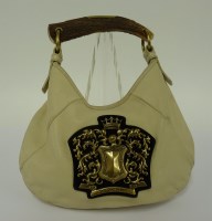 Lot 491 - An Yves Saint Laurent '2002' Mombasa cream leather handbag