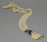 Lot 3 - A French Art Deco lapis lazuli