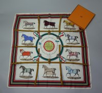 Lot 94 - An Hermès silk scarf