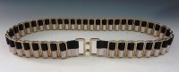 Lot 149 - A Chanel black link belt