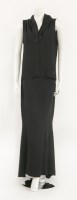 Lot 237 - A Chanel black silk evening top