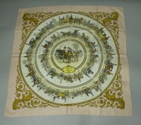Lot 100 - An Hermès silk scarf