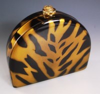 Lot 484 - A Salvatore Ferragamo perspex hard case evening bag
